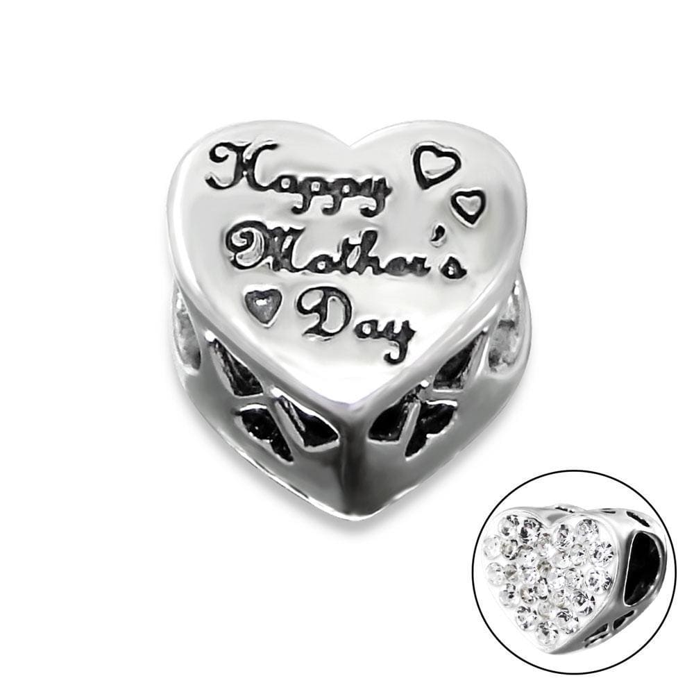 Sterling Silver Happy Mother's Day Bead