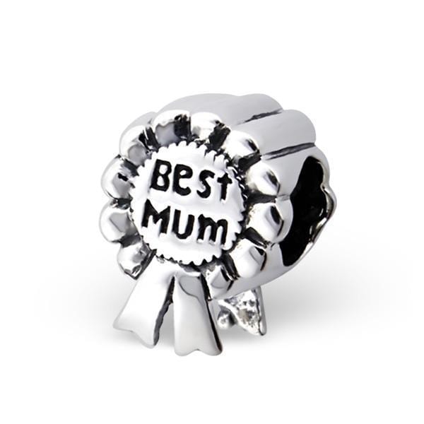 Sterling Silver Best Mum Award Bead