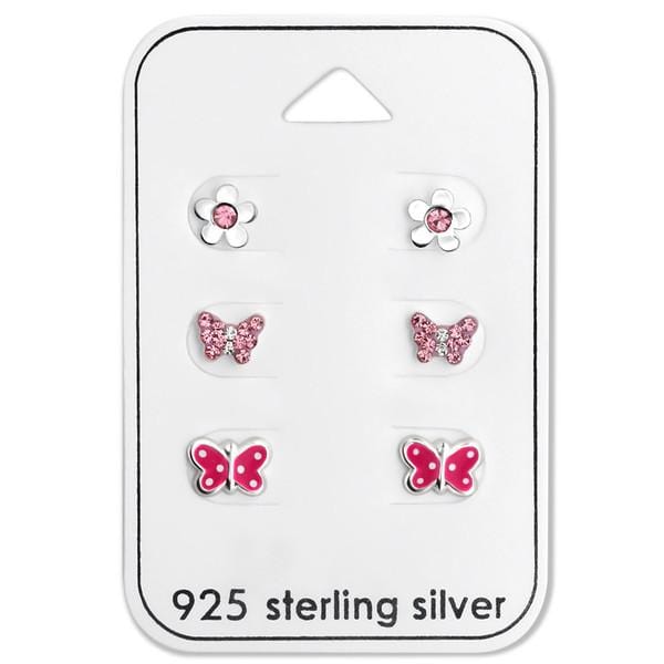  Butterfly Earrings Set for Kids