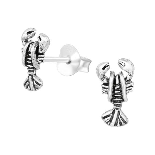 Sterling Silver Lobster Earrings