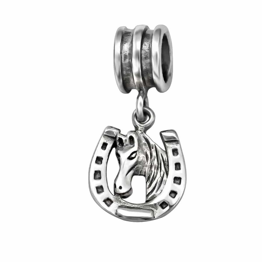 Sterling Silver Horse shoe Bead