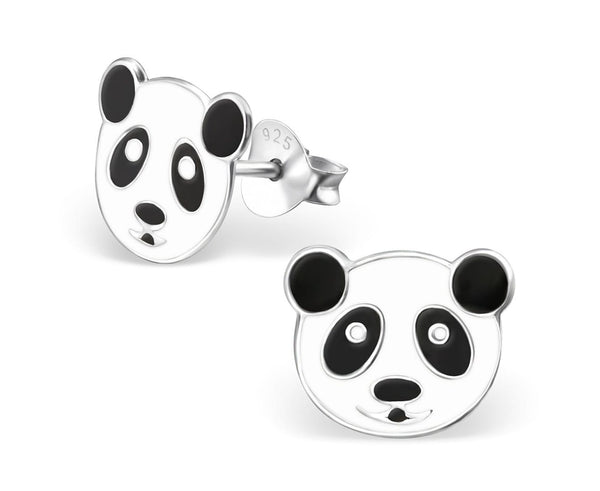 Children's Sterling Silver Panda Ear Studs