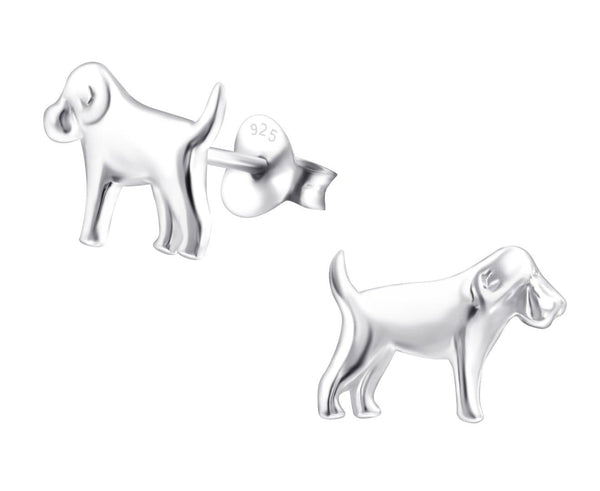 Children's Sterling Silver Dog Ear Studs
