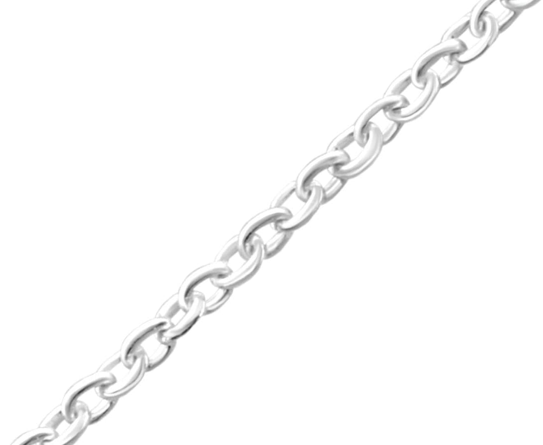 Sterling Silver Plain Single Chain