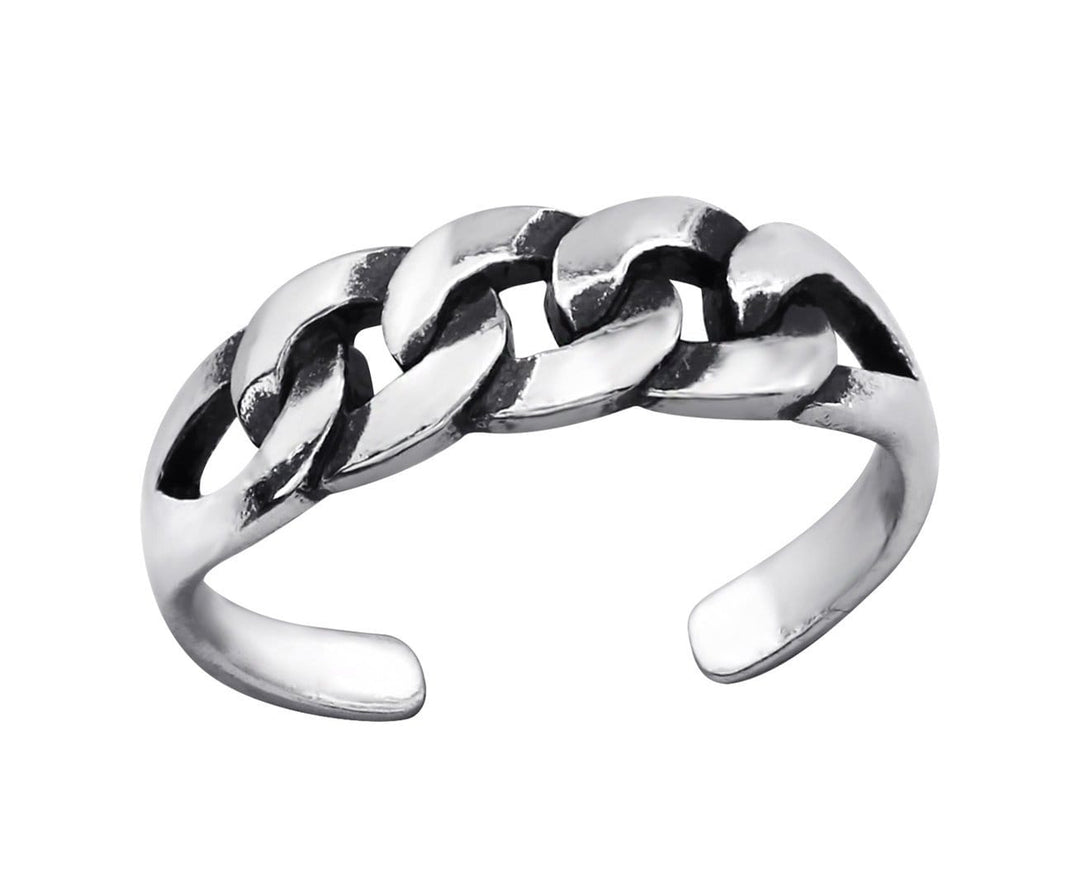 Sterling Silver Patterned Toe Ring