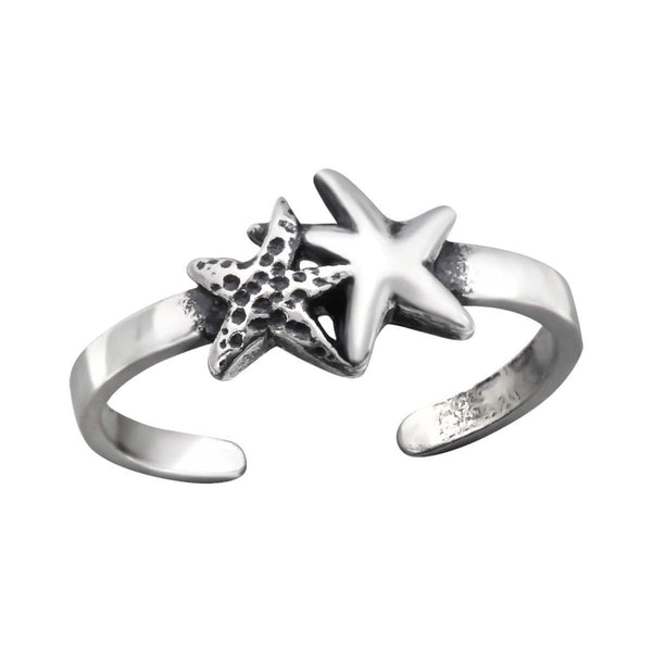 Sterling Silver Starfish Toe Ring