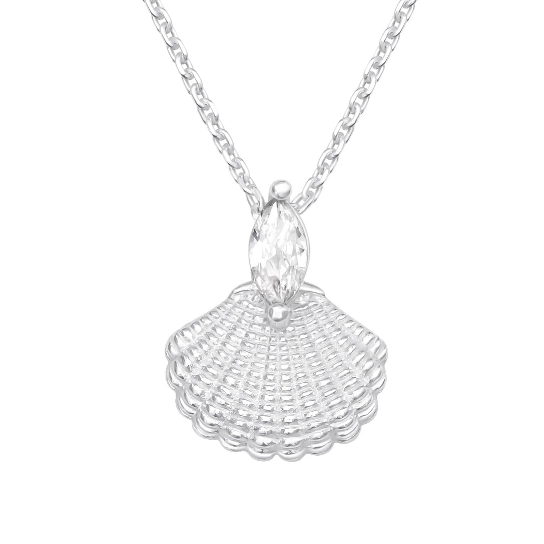 Silver Marquise Necklace