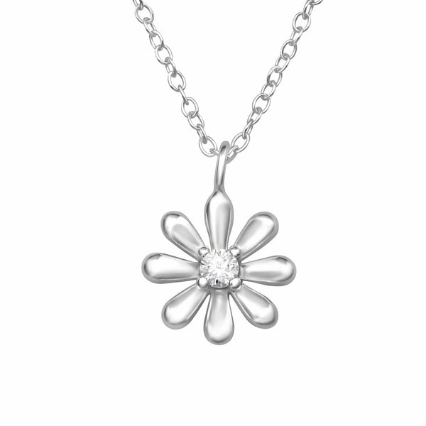 Silver Flower necklace