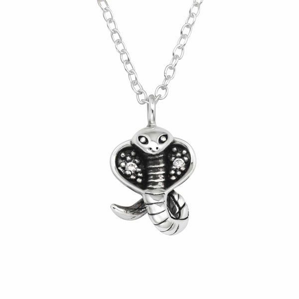 Silver Cobra Necklace