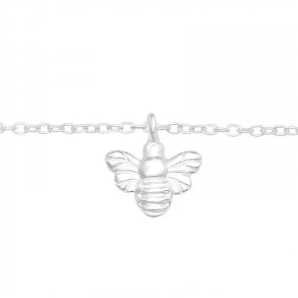 Silver Bee Anklet