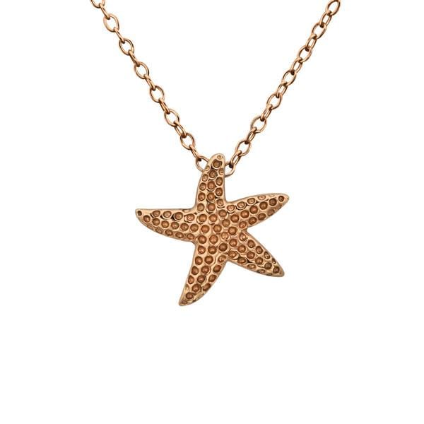 Rose Gold Starfish Necklace