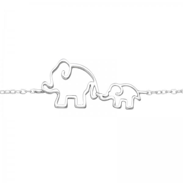 Silver Elephant Bracelet