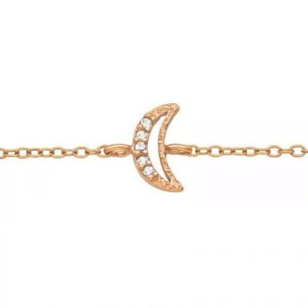 Rose Gold Moon Bracelet