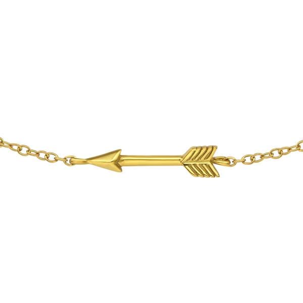 Silver  Gold Arrow Bracelet