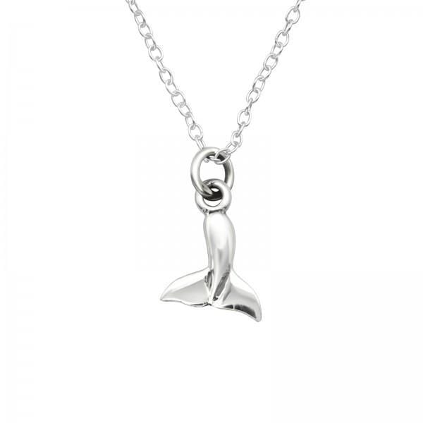 Silver Whale Pendant Necklace