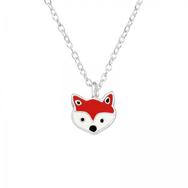 Silver Fox Necklace for Girls