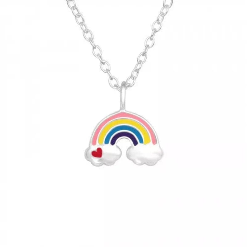 Children's Silver Rainbow Necklace
