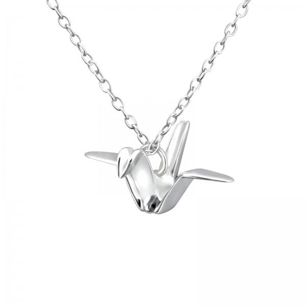 Silver Oragami Necklace