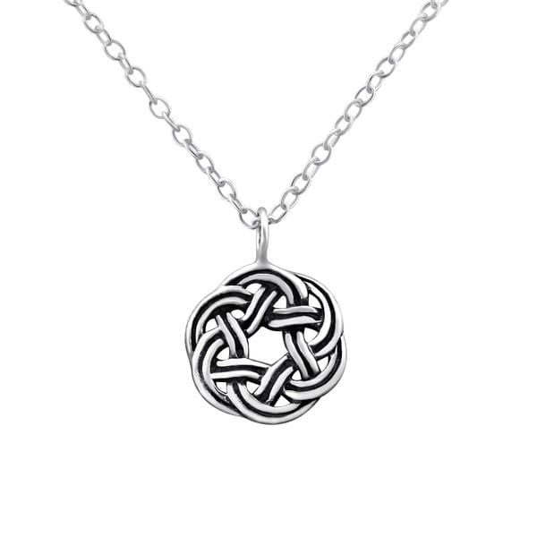 Silver Oxidized Celtic Necklace