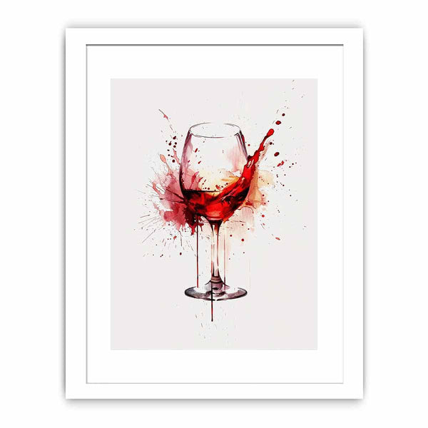 Red wine Splash Poster