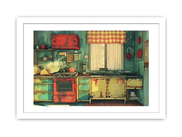 Vintage Kitchen Framed Print