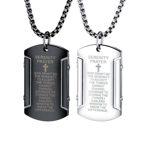 Stainless Steel Bible Verse Necklace