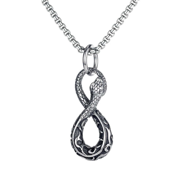 Stainless Steel Vintage Snake Necklace