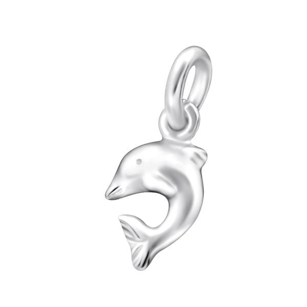 Silver Dolphin Charm for Bracelets