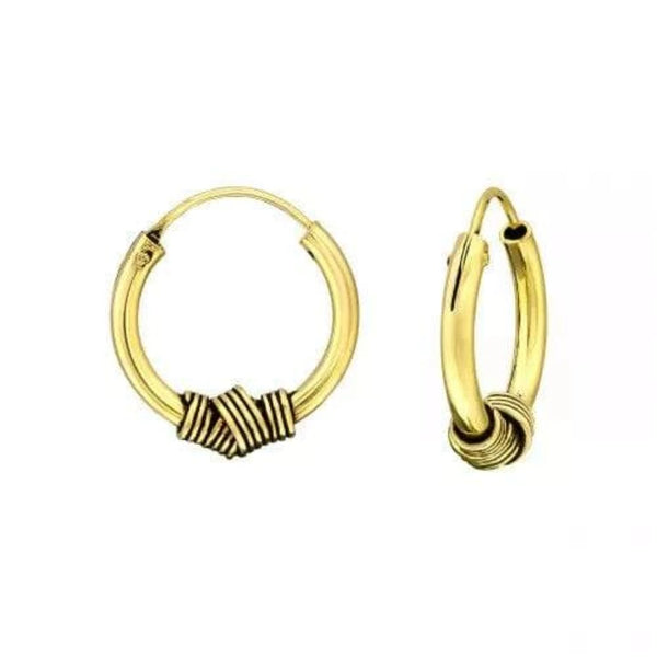 Bali Hoop Earrings Gold