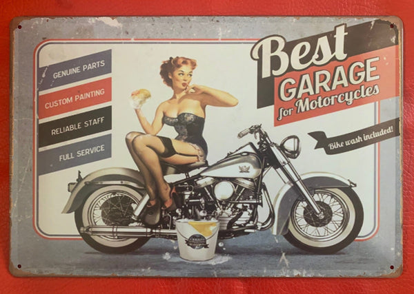 Best Garage Metal Tin Sign Poster