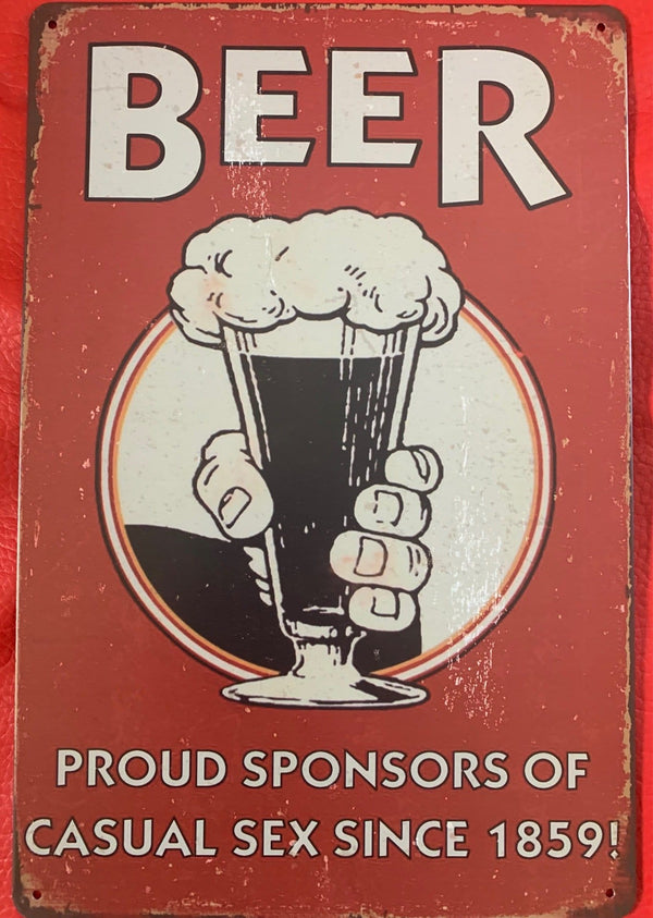 Beer - Proud Sponsors Double Metal Tin Sign Poster