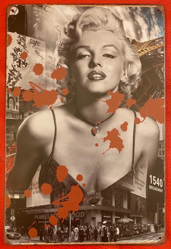 Marilyn Monroe on Broadway Metal TIn Sign Poster