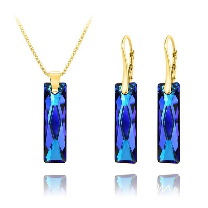 24K Bermuda Blue  Luxury  Jewellery Set