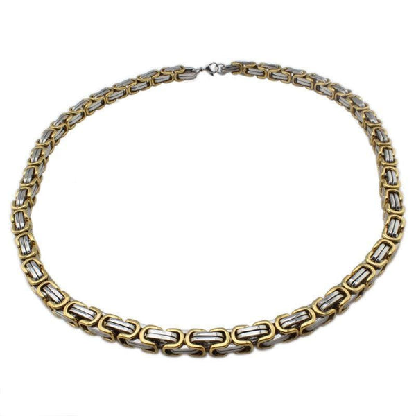 Stainless Steel Silver Gold Chain Necklace for Men
