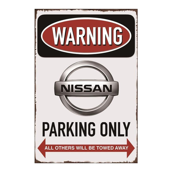 Nissan Parking only  Sign Poster