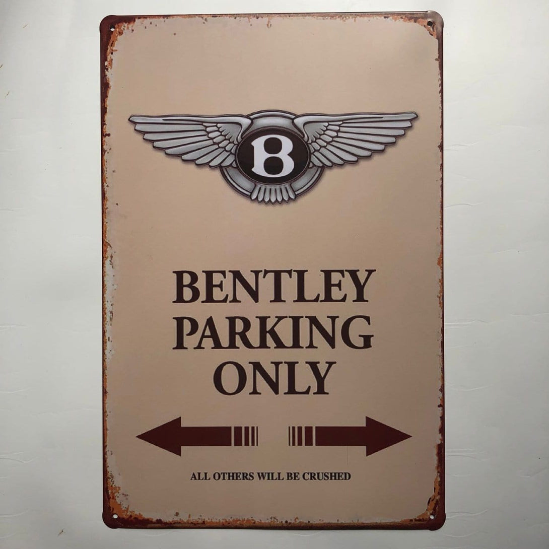 Bentley Parking Only Sign  Tin Poster