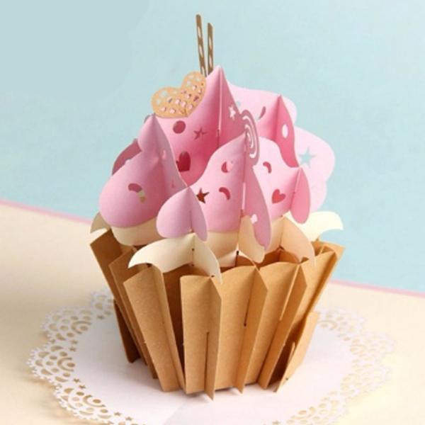 Cup Cake 3D Pop up Greeting Card