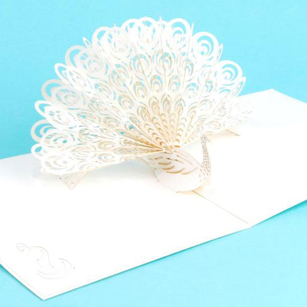 Peacock Pop Up Greeting Card