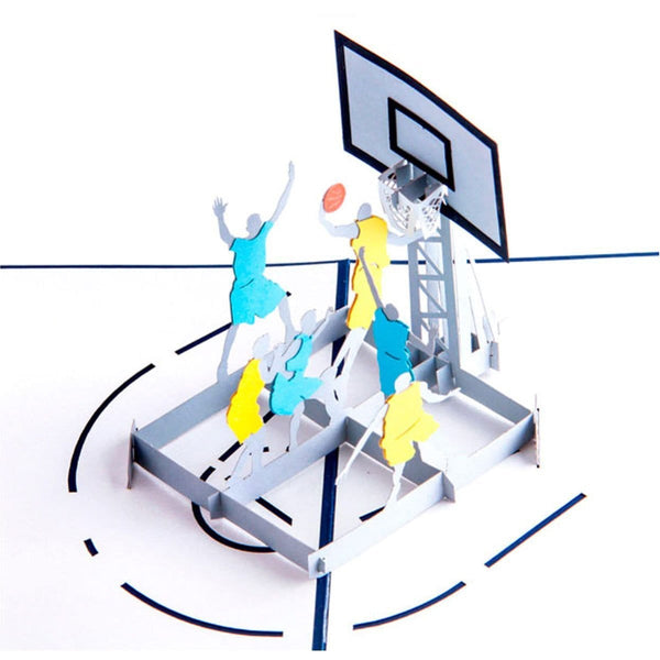 3D pop up Basketball  Greeting Card