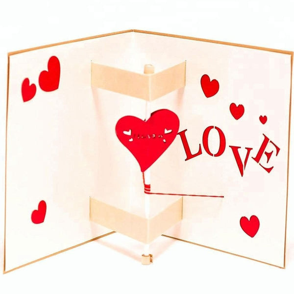 Knock My Heart Pop Up Greeting Card