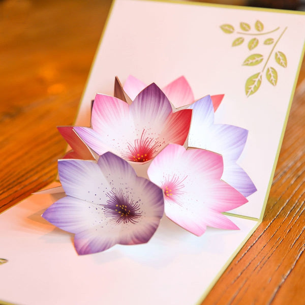 Rainbow Flower Pop Up Greeting Card