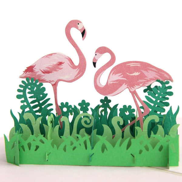 Flamingo Pop Up Greeting Card