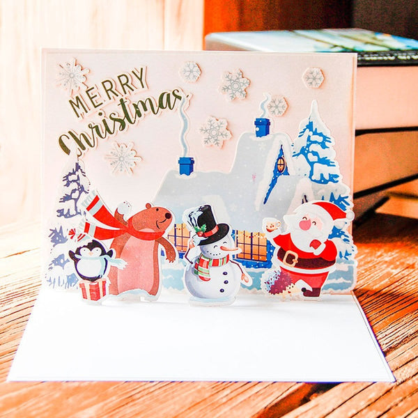 Pop Up Happy Holiday DIY Greeting Card