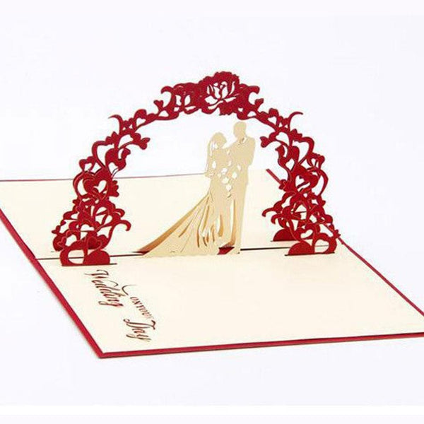 3D Pop Up Wedding Day Greeting Card
