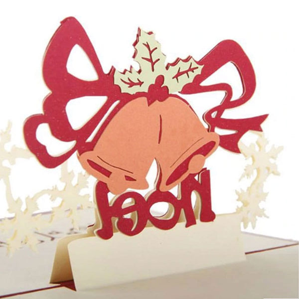 Christmas Gift Bell Pop Up Greeting Card