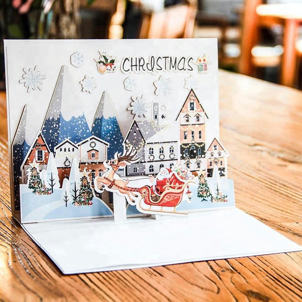 Pop Up Santa Ride DIY Greeting Card