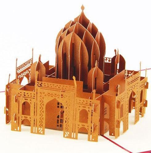 3D Pop Up Handmade Taj Mahal Greeting Card