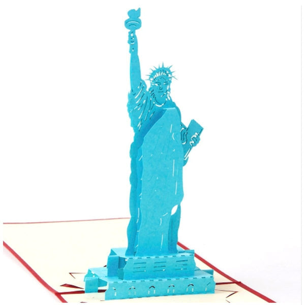 Statue Liberty Pop up Greeting Card