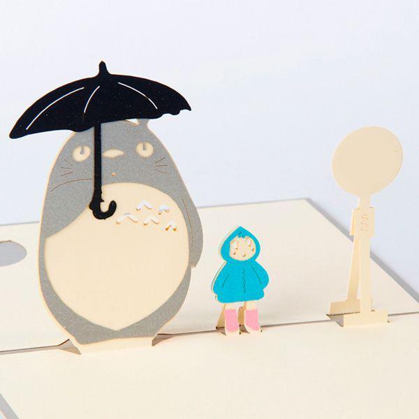 Totoro 3d Pop Up Greeting  Card