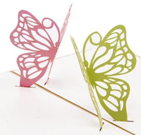 3D POP Two Butterfly Greeting Card